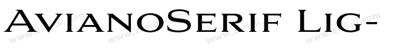 AvianoSerif Lig字体转换